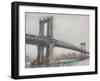 Spanning the East River II-null-Framed Art Print