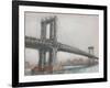 Spanning the East River II-null-Framed Art Print