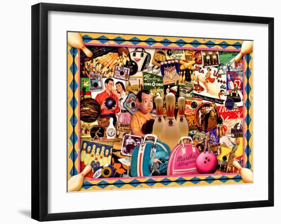 Spare Time Bowling-Kate Ward Thacker-Framed Giclee Print