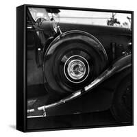 Spare Tire Stored on Side Fender of an Automobile-Walker Evans-Framed Stretched Canvas