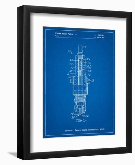 Spark Plug Patent-Cole Borders-Framed Art Print