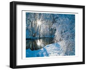 Sparkiling Winter Scene-null-Framed Art Print