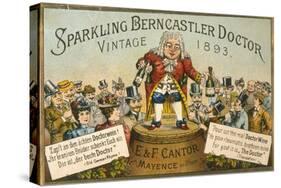 Sparking Berncastler Doctor, Vintage 1893 German Wine-null-Stretched Canvas