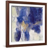 Sparkle Abstract II Blue-Silvia Vassileva-Framed Art Print