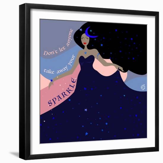 Sparkle digital art-Nancy Moniz Charalambous-Framed Giclee Print