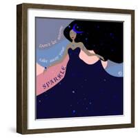 Sparkle digital art-Nancy Moniz Charalambous-Framed Giclee Print