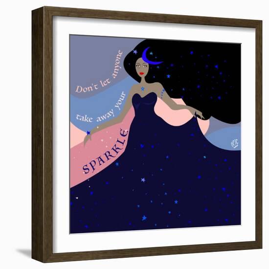 Sparkle digital art-Nancy Moniz Charalambous-Framed Giclee Print