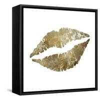 Sparkle Glam Lips-Melody Hogan-Framed Stretched Canvas