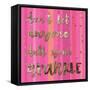 Sparkle Glam Pinks 2-Melody Hogan-Framed Stretched Canvas