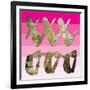 Sparkle Glam Pinks 3-Melody Hogan-Framed Art Print