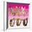 Sparkle Glam Pinks 3-Melody Hogan-Framed Art Print