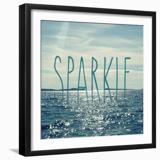 Sparkle In The Ocean-Sarah Gardner-Framed Art Print