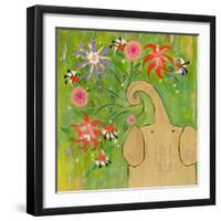 Sparkler Bouquet Elephant-Wyanne-Framed Giclee Print