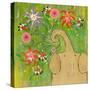 Sparkler Bouquet Elephant-Wyanne-Stretched Canvas