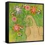 Sparkler Bouquet Elephant-Wyanne-Framed Stretched Canvas