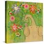 Sparkler Bouquet Elephant-Wyanne-Stretched Canvas