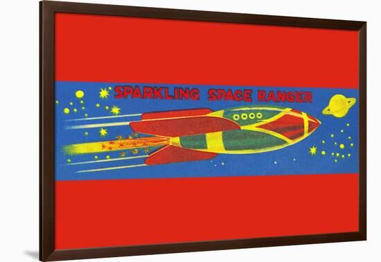 Sparkling Space Ranger-null-Framed Art Print