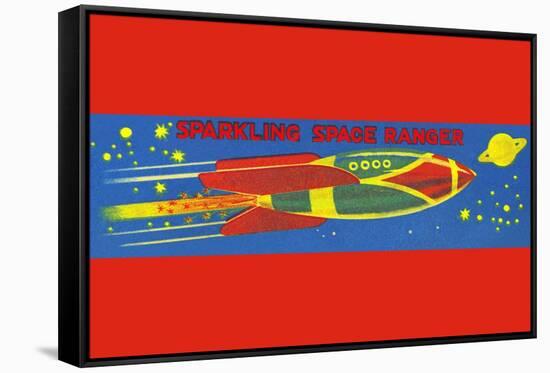 Sparkling Space Ranger-null-Framed Stretched Canvas