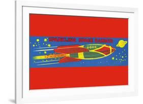 Sparkling Space Ranger-null-Framed Art Print