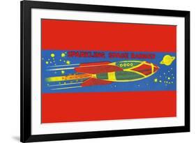 Sparkling Space Ranger-null-Framed Art Print