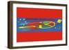 Sparkling Space Ranger-null-Framed Art Print