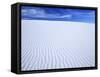 Sparkling White Rippled Gypsum Dunes, White Sands Nm, New Mexico, USA-Jerry Ginsberg-Framed Stretched Canvas