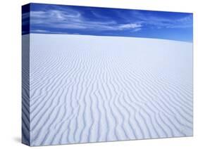 Sparkling White Rippled Gypsum Dunes, White Sands Nm, New Mexico, USA-Jerry Ginsberg-Stretched Canvas