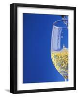 Sparkling Wine Effervescing as It is Poured into a Glass-Steven Morris-Framed Photographic Print