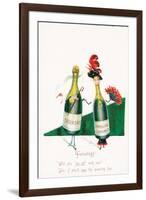 Sparkling Wine, Probably Christmas Card-null-Framed Giclee Print