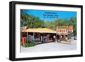 Sparkman's Orange Shop, Sumtervlle, Florida-null-Framed Art Print