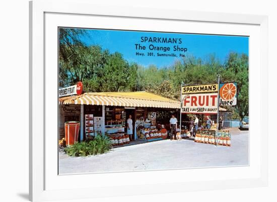 Sparkman's Orange Shop, Sumtervlle, Florida-null-Framed Premium Giclee Print