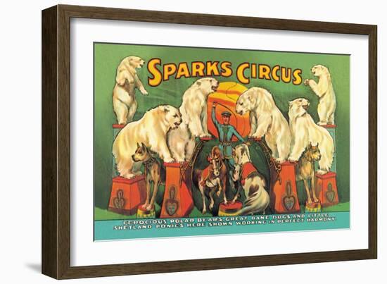 Sparks Circus-null-Framed Art Print