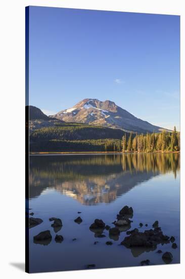 Sparks Lake with Broken Top, Deschutes National Forest Oregon, USA-Jamie & Judy Wild-Stretched Canvas