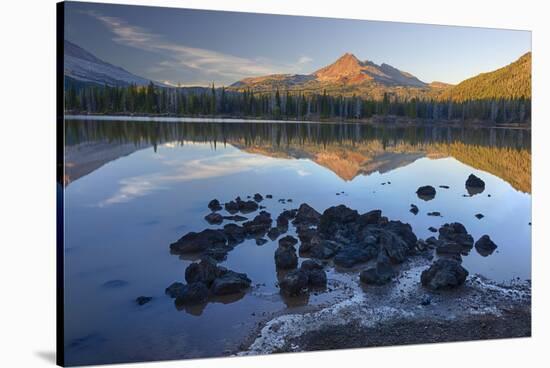 Sparks Lake with Broken Top, Deschutes National Forest Oregon, USA-Jamie & Judy Wild-Stretched Canvas