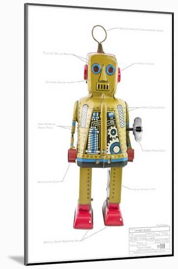 Sparky Robot-null-Mounted Poster