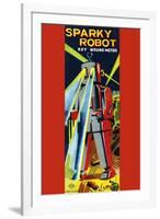 Sparky Robot-null-Framed Art Print