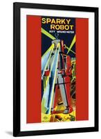 Sparky Robot-null-Framed Art Print