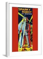 Sparky Robot-null-Framed Art Print