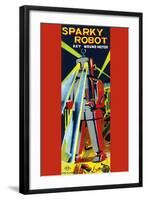 Sparky Robot-null-Framed Art Print