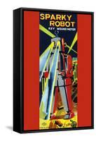 Sparky Robot-null-Framed Stretched Canvas