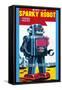 Sparky Robot-null-Framed Stretched Canvas