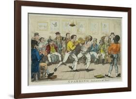 Sparring, 1817-Isaac Robert Cruikshank-Framed Giclee Print