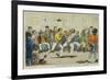 Sparring, 1817-Isaac Robert Cruikshank-Framed Giclee Print