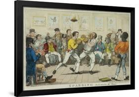 Sparring, 1817-Isaac Robert Cruikshank-Framed Giclee Print