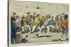 Sparring, 1817-Isaac Robert Cruikshank-Stretched Canvas