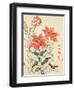 Sparrow and Tiger Lilies-Bairei Kono-Framed Premium Giclee Print