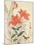 Sparrow and Tiger Lilies-Bairei Kono-Mounted Giclee Print