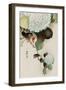 Sparrow on Hydrangea-Koson Ohara-Framed Premium Giclee Print