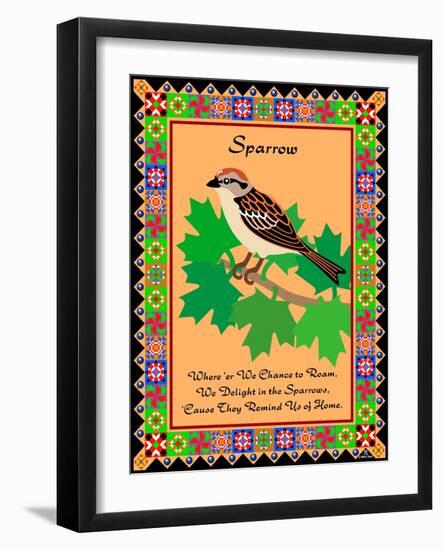 Sparrow Quilt-Mark Frost-Framed Giclee Print