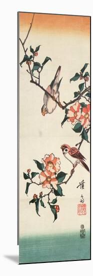 Sparrows and Camelia-Ikeda Eisen-Mounted Premium Giclee Print